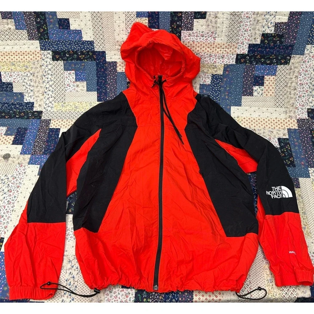 The North Face Men's Mountain Windshell Red Size XL Nylon Polyester